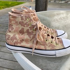 Converse CTAS Particle Beige Camo Hi Top